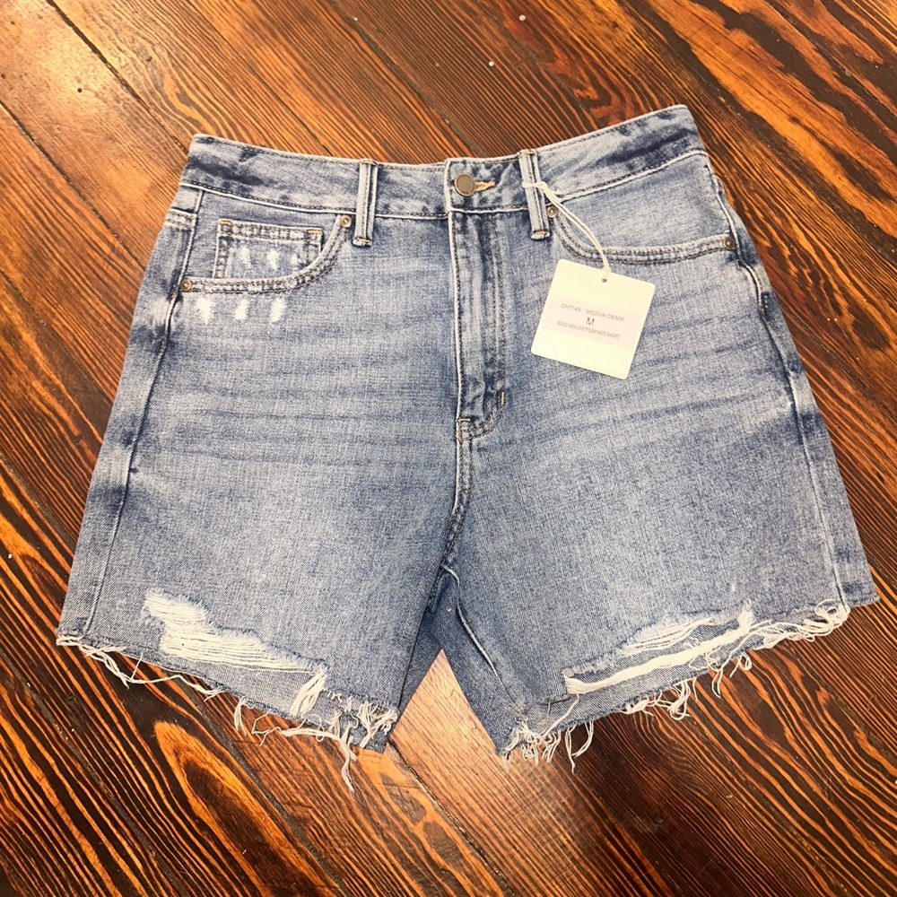 Just Black Light Blue Jean Shorts